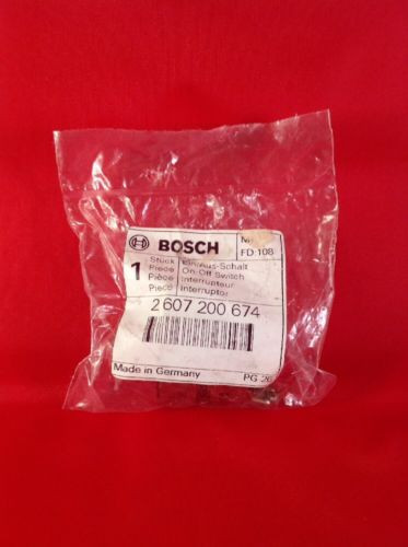 Bosch #2607200674 New Genuine OEM Switch
