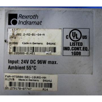 REXROTH INDRAMAT MTS CONTROLLER R022-M2-B1-S4-N