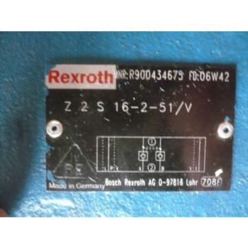 New Japan Australia Rexroth R900434675 Z2S16-2-51/V Valve