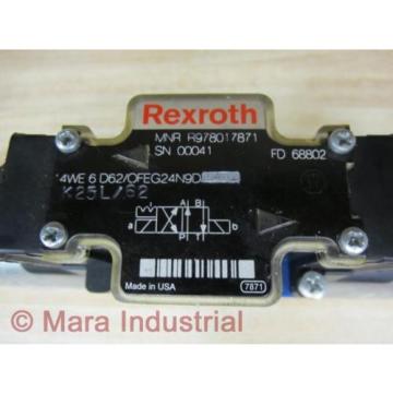 Rexroth Bosch R978017871 Valve 4WE 6 D62/OFEG24N9D K25L/62 - origin No Box