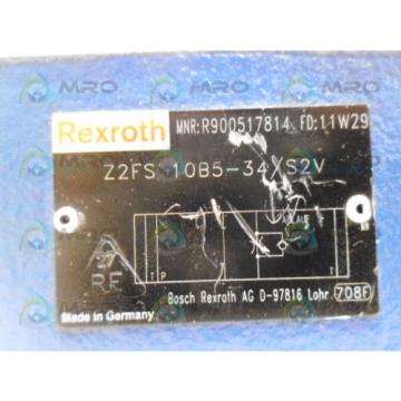 REXROTH China Mexico Z2FS10B5-34/S2V DOUBLE THROTTLE CHECK VALVE *NEW NO BOX*