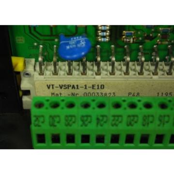 MANNESMANN Russia Singapore REXROTH VT-VSPA1-1-E10 PC Board Assembly Module VSPA1