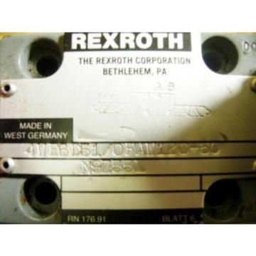 REXROTH DIRECTIONAL VALVE 4WE6D51/OFAW120-60