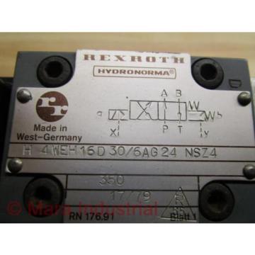 Rexroth Greece Italy H 4 WEH 16D 30/6AG24 NSZ4 Directional Control Valve - Used