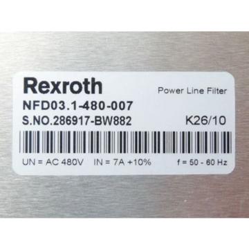 Rexroth Russia Singapore NFD03.1-480-007 Poweer-Line Filter - ungebraucht !!