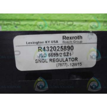 REXROTH China Italy R432025890 SNGL REGULATOR  *NEW AS IS*