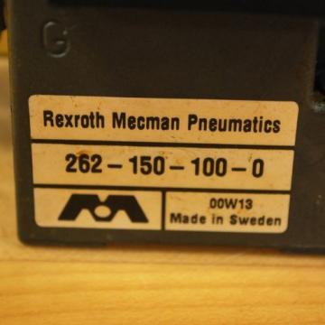 Rexroth France Russia 261-108-110-0 Pneumatic Valve, 24 VDC 2W Coil, 049-384-580-2 Valve