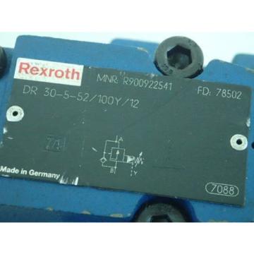 Origin REXROTH R900922541, DR 30-5-52/100Y/12 HYDRAULIC VALVE,BOXZK