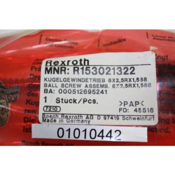 Bosch Singapore china Rexroth Kugelrollspindel Ballscrew  8x2,5  R153021322