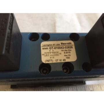 Origin REXROTH GT-010042-02626 PNEUMATIC VALVE SOLENOID 120VAC 43 VA ,BOX4