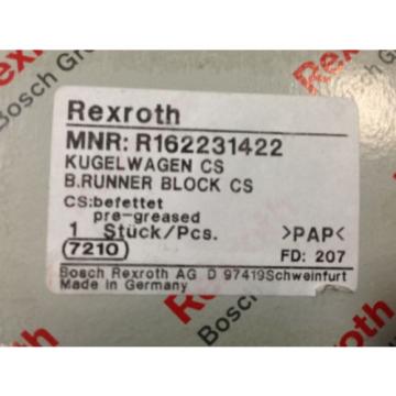 LOT Greece Singapore OF 2 NEW REXROTH BOSCH R162231422 LINEAR SLIDE BALL RUNNER BLOCK (U3)