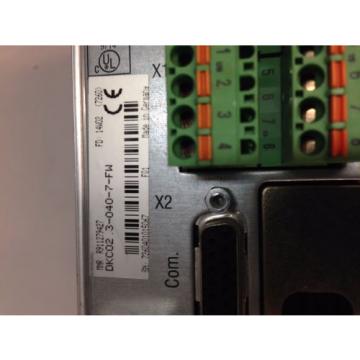 REXROTH INDRAMAT DKC023-040-7-FW SERVO AXIS DRIVE DKC0230407FW