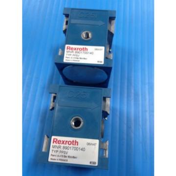 LOT OF 2 Origin REXROTH 8901700140 PPSV PILOT PROGRESSIVE START UP VALVE C25i U4