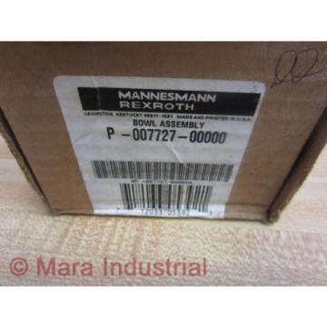 Rexroth Canada Singapore Bosch Group P-007727-00000 Bowl Assembly P00772700000