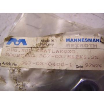NEW Canada India MANNESMAN REXROTH PISTONROD ADAPTER TYPE 5 &amp; 367-29-0400 MOUNTING &amp; NUT KIT