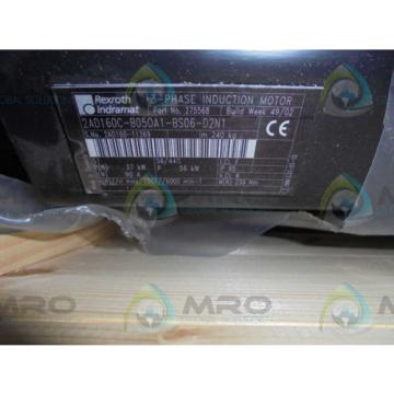 REXROTH Greece Canada INDRAMAT 2AD160C-B050A1-BS06-D2N1 SERVO MOTOR SPINDLE *NEW IN BOX*