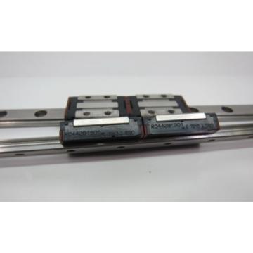 Pair of Rexroth 7210 Dual Block RO44281301 + 330mm Slide Rail