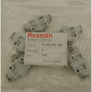 Rexroth France France Bosch R432002383 Flow Control Valve QR1-S-DBS-D014 Package of 5 - NOS