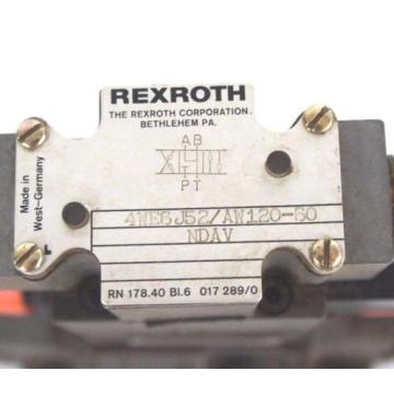 REXROTH USA Greece 4WEH16J60/6AW120-60NETS2 VALVE W/ Z2FS-6-2-41-10V &amp; 4WE6J52/AW120-60