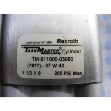 REXROTH Canada Australia TASK MASTER CYLINDER TM-811000-03080 1 1/2&#034;x8&#034; 200 PSI