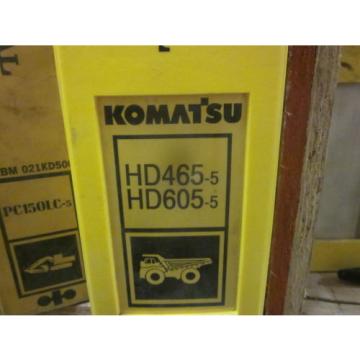 Komatsu HD465-5 HD605-5 Dump Truck Repair Shop Manual
