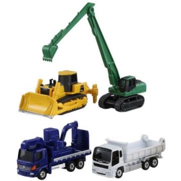 Tomica Gift Construction Equipment Set 5 Komatsu Excavator Bulldozer Diecast Car
