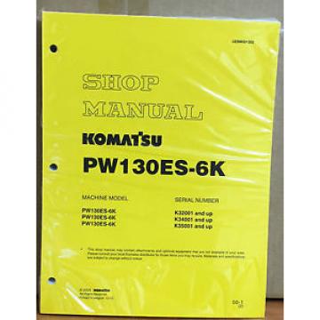 Komatsu Service PW130ES-6K Excavator Shop Manual NEW REPAIR