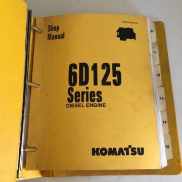 Komatsu 6D125 Series Diesel Engine Manual Dozer Grader Excavator Loader, Mining