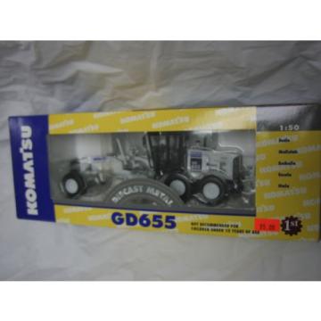 Komatsu GD 655 motor Grader, 1:50 scale by First Gear &#034;white&#034;