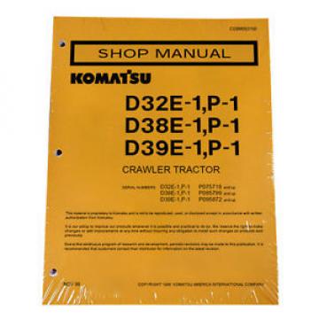 Komatsu D32E-1, D32P-1, D38E-1, D38P-1, D39E-1, D39P-1 Dozer Service Manual
