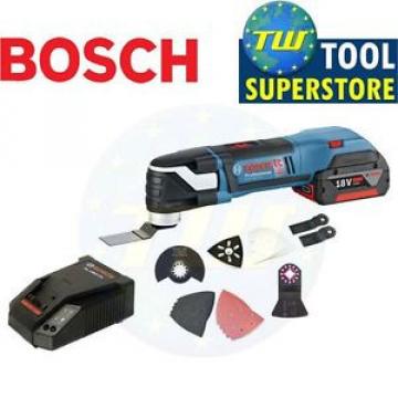 Bosch GOP18V-EC Brushless Oscillating Multi Tool 1x 3.0Ah Charger &amp; Accessories
