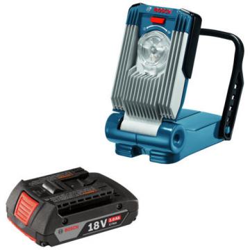 BOSCH GLI18V-420B-RT Li-Ion LED Work Light Flashlight &amp; 18V BAT612-RT Battery