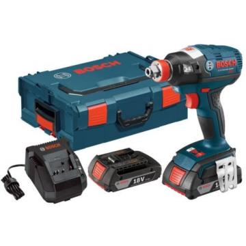 Bosch Impact Driver Kit Cordless 18 Volt Lithium-Ion 1/4 in. Hex Socket-Ready