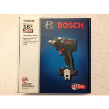 New Bosch 18V IWBH182B 1/2&#034; EC Brushless 3 Speed Impact Wrench W Pin Detent NIB