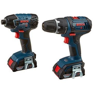Bosch CLPK232-181 18V 2-Tool Combo Kit Drill/Driver &amp; Impact Driver with 2 2....