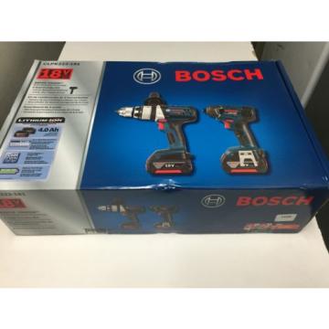 Bosch CLPK222-181 18V Cordless Li-Ion Hammer Drill/Impact Driver Combo Kit