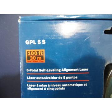 BRAND NEW SEALED BOSCH GPL 5 S 5-POINT SELF-LEVELING ALIGNMENT LASER MSRP $249