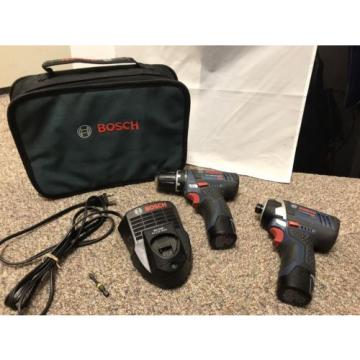 Bosch PS31 12V Max 3/8&#034; Cordless Drill PS41 1/4&#034; Impact Driver Li Ion Combo