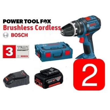 2 x  Bosch GSB 18V-ECDS Brushless Cordless COMBI DRILLS 0615990HH0 3165140894944