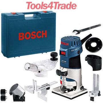 Bosch GKF 600 Palm Router Kit 600w and Extra Base Accessories 060160A171 240v