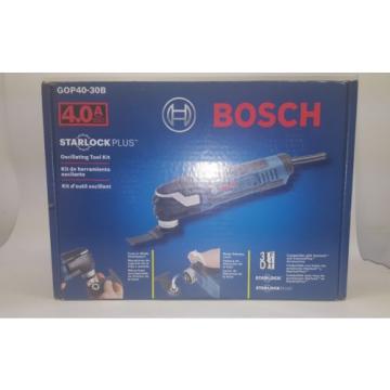 Bosch GOP40-30B StarlockPlus Oscillating Multi-Tool Kit with Snap-In Blade At...