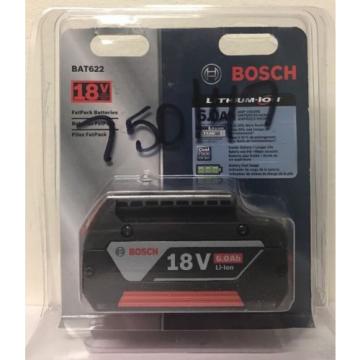(New) Bosch BAT622 (18V/ 6.0Ah) Lithium-Ion Fat Pack Battery Power High Capacity