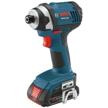 Bosch Lithium-Ion Impact Driver/Drill Cordless Power Tool Kit 1/4&#034; 18V IDS181-02