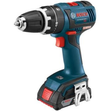Bosch Lithium-Ion 1/2in Hammer Drill Concrete Driver Kit Cordless Tool 18-Volt