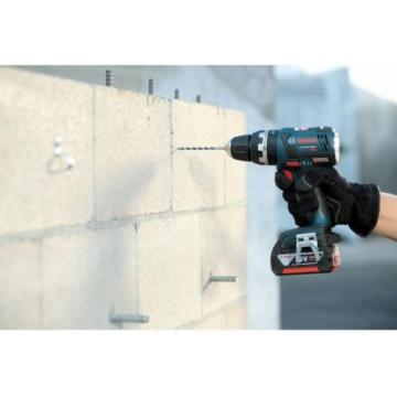 Bosch Lithium-Ion 1/2in Hammer Drill Concrete Driver Kit Cordless Tool 18-Volt