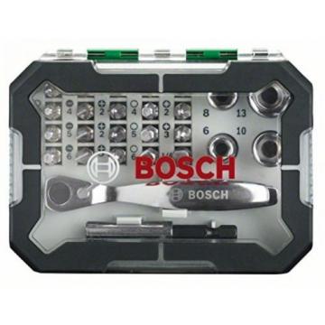 Bosch Screwdriver Bit and Ratchet Set, 26 Pieces