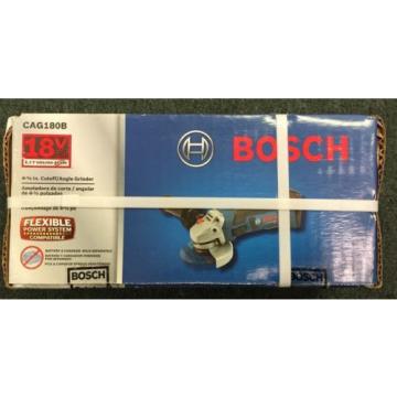 NEW - Bosch 18V Li-Ion Cordless 4 1/2&#034; Cutoff Angle Grinder (Bare Tool) CAG180B