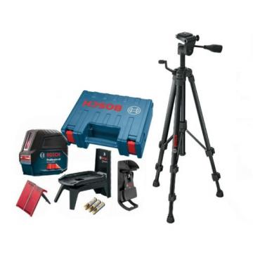 Bosch GCL 2-160 self-leveling cross-line laser with plumb points and BT150 Tripo