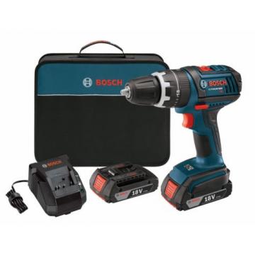 Bosch DDS181-02 18-Volt Lithium-Ion 1/2-Inch Compact Tough Drill/Driver Kit w...