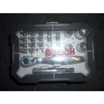 Bosch 2607017322 Screwdriver Bit and Ratchet Set (26-Piece)